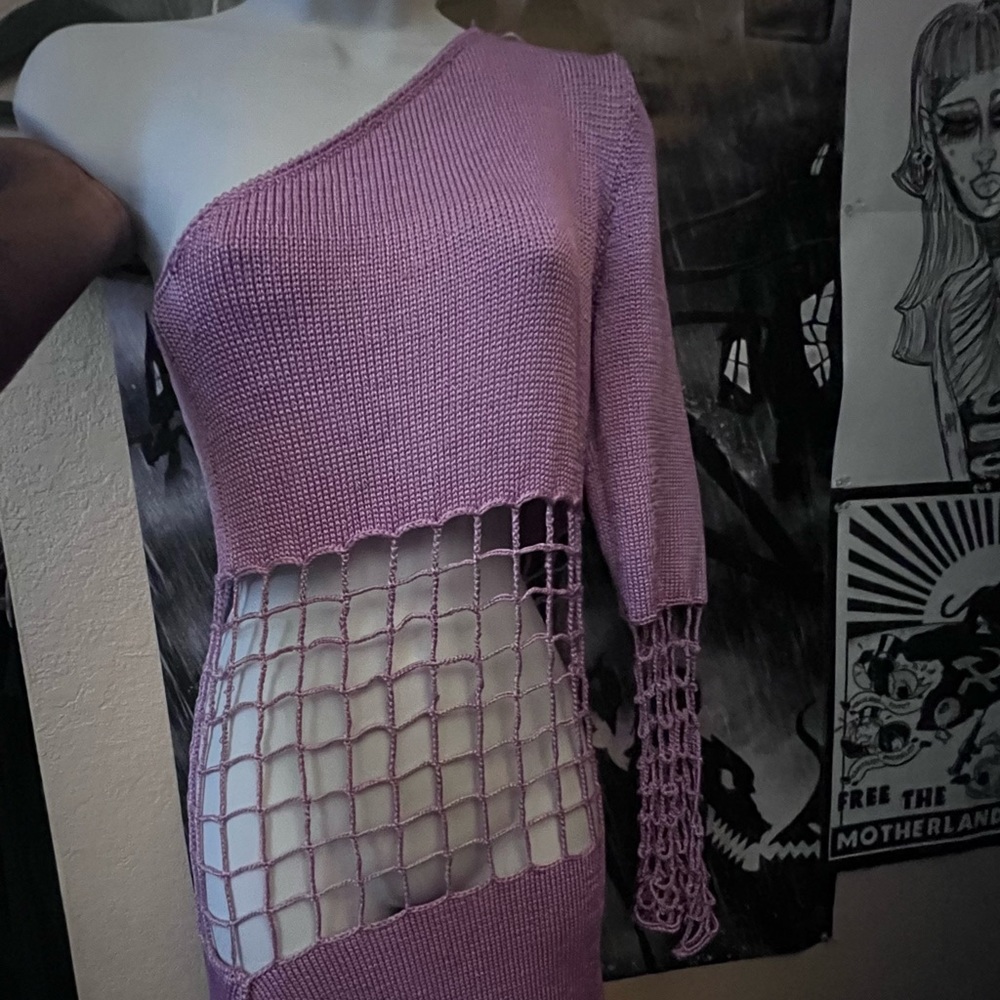 Gigi hunter lavender knit dress